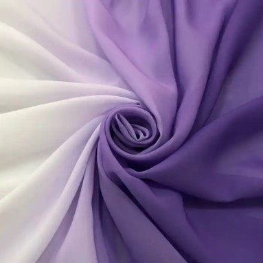 Шифон градиент фиолетовый