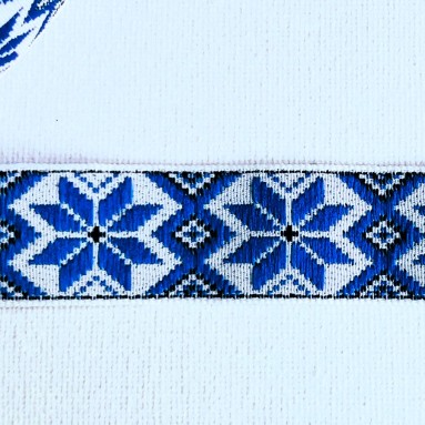 Тесьма Славянский орнамент 9832 (синий)