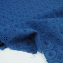 Хлопок вышивка (шитье) дымчато-синий